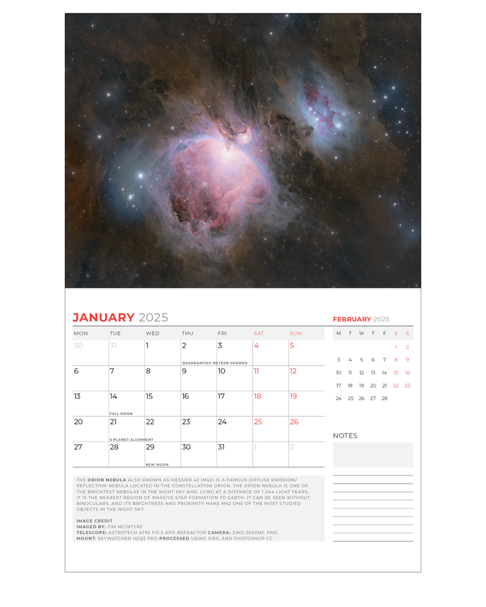 2025 Astronomy Calendar PreOrder Buffalo Astronomical Association